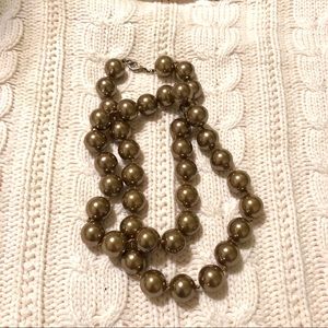 Bronze pearl necklace